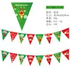 Decoraciones Navideñas Banderas Navideñas Banderas Colgantes Banners Festivos Decoraciones para Fiestas Guirnalda Navideña de Papel de Dibujos Animados Banderines