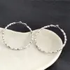 Brincos de Argola Grandes de Metal Simples e Elegantes para Mulheres, Brincos de Argola Exagerados, Brincos Versáteis Únicos em Forma de Losango para Outono e Inverno
