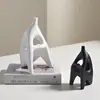 [Oferta Especial] Adornos de Resina para Sala de Estar, Decoraciones Modernas Simples, Estilo Wabi-Sabi, Regalos de Inauguración de Casa de Alta Gama