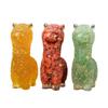 Adornos de alpaca con pegamento de grava de cristal natural transfronterizos, artesanías de resina de alpaca de cristal, adornos decorativos para el hogar