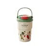 Taza de Café de Doble Uso, Portátil, Elegante para Niñas, Revestimiento Interior de Acero Inoxidable, Aislamiento Térmico, Vaso Compacto con Popote, Nuevo Modelo 2026
