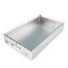 Corte láser chasis de lámina metálica piezas de lámina metálica laminada en frío estampado de metal conformado doblado placa manual chasis de aleación de aluminio