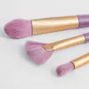 Conjunto Completo de 9 Pincéis de Maquiagem Batata Roxa Pequena com Bolsa para Pincéis, Conjunto de Pincéis Acessível para Estudantes e Maquiadores de Cangzhou