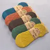 Tianyi Verão Novo Meias Invisíveis Masculinas Vazadas de Cano Baixo Malha Cor Sólida Diamante Silicone Meia Barco Japonesa