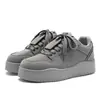 Sapatos Masculinos Estilo Campus Retrô Sapatos Plataforma Solado Macio Novos Sapatos de Solado Grosso Pão Sapatos Casuais para Casal