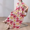 Novo vestido de verão de algodão e seda, vestido regata moderno, comprimento médio, acima do joelho, modelagem solta, casual, vestido longo plus size