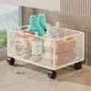 Estante de Almacenamiento Debajo del Gabinete para Baño, Carrito de Almacenamiento Móvil para Detergente de Lavandería, Organizador de Almacenamiento para Encimera de Lavabo