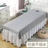 Cama de belleza cama para salón de belleza blanca con agujero pieza de algodón de seda antiarrugas masaje push-pull para cuerpo secado rápido