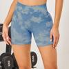 En stock nuevo DARCSPORT cabeza de lobo estampado digital europeo y americano para mujer fitness conjunto sin costuras de sujetador shorts pantalones