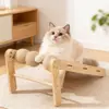 Placa de Arranhar Gato de Sisal, Madeira Maciça, Resistente ao Desgaste, Não Solta Fiapos, Placa Vertical para Arranhar Gato, Tapete de Arranhar Gato, Arranhador de Gato, Corda de Sisal, Brinquedo para Gato