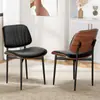 Silla de Comedor Tapizada de Terciopelo para Sala de Estar, Dormitorio, Balcón del Hogar, Silla de Comedor para Exteriores con Respaldo de Botones, Silla de Comedor Cómoda