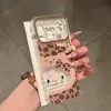 Estampa de Leopardo Coração Laço Kt Adequado para Capa de Celular Apple 17Promax para Meninas com Bom Visual Huawei Xiaomi Vivo