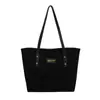 Bolsa Tote de Moda Transfronteiriça Tendência, Nova Bolsa de Ombro Simples Retro para o Dia a Dia, Bolsa Casual Personalizada de Cor Sólida