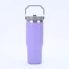 Taza para coche de acero inoxidable 304 de 30 oz, taza con aislamiento al vacío de doble capa, botella de agua deportiva portátil para exteriores