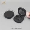 [en stock] caja de pasta de espejo ovalada negra mate de 41,8 mm de diámetro interior, hebilla de caja, rubor, iluminador, caja de reparación