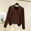 Novo top térmico de gola V para outono e inverno para mulheres, fleece dupla face, tamanhos grandes, fleece alemão, espessado, camiseta de manga longa