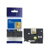 Para Máquina de Etiquetas Original Brother Papel de Impressão 12mm Papel de Etiqueta 36mm Letra Preta 24PT-E100 Papel de Etiqueta D210E115B