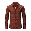 Camisa de cuadros transfronteriza para hombre, casual, manga larga, clásica, ropa para hombre, disponible exclusivamente en AliExpress, Amazon y Joom