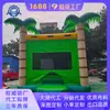 Casa Inflable Rebotadora de Palmera de Coco Tropical, Parque de Diversiones Inflable Pequeño Comercial, Entretenimiento Inflable Familiar para Fiesta de Cumpleaños