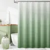 Cortina de ducha transfronteriza con diseño de ola de mar color lila degradado, impresa digitalmente, cortina divisoria impermeable y a prueba de moho para baño