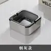 Cenicero de Vidrio de Moda Creativa para Hogar, Sala de Estar, Oficina, Portacigarrillos, Cenicero para Hotel Comercial, Lujo Ligero