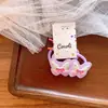 Pinza de un carácter para el pelo con mariposa fresca de primavera para niños, Cuerda para la cabeza pintada con estampado lindo para niñas, Pinza lateral para niños