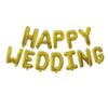 Empaque de Tarjeta de Papel Fabricante Transfronterizo Venta al por Mayor Decoración de Boda Happywedding Accesorios de Fotografía para Habitación de Boda Globos de Película de Aluminio