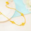 Pulsera de Imitación de Oro de 18K de Lujo Ligero Joyería de Niña Margarita Pequeña Explosiones Transfronterizas Pequeña Fresca Oro Arena Vietnam Joyería de Mano