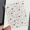 Lindos Pegatinas de Arte para Uñas de Dibujos Animados Gato Kt Repujadas Hellokitty Hello Kitty Manual DIY Pegatinas Decorativas para Uñas Ccd
