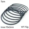 Joias de Aço Inoxidável Pulseira Empilhável Torcida Moderna Padrão Torcido de Aço Titânio Moda Acessório de Pulseira Diâmetro Interno 68*3mm