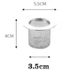 Filtro de Malla para Cabello para Desagüe de Piso de Acero Inoxidable 304, Cubierta de Malla Anti-Insectos para Tubería de Agua de Baño, Anti-Obstrucción para Tubería de Desagüe de Baño