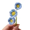 Ramo de Flores de Crocus de Lana Tejido y Ganchillo Accesorios Regalo del Día de la Madre Accesorios de Flores Artificiales Transfronterizos Temporada de Graduación