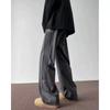 Pantalones anchos de calle estilo americano para hombre, pantalones casuales rectos de rayas verticales de primavera y otoño, pantalones deportivos retro de marca de moda para hombre