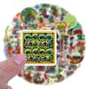 50 Pegatinas de Ratfink para Agendas, iPads, Computadoras, Patinetas, Decoración de Maletas, Pegatinas Transfronterizas con Elementos de Moda