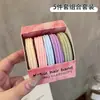 Faixa de Cabelo Casual Colorida como Doce, Engrossada, Corda de Cabelo Super Macia e Inofensiva, Elástico de Borracha de Alta Elasticidade para Prender o Cabelo, Corda de Cabelo Durável Acessórios de Cabelo