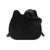 Bolsa de Desenho Animado Fofa Textura Casual Bolsa Quadrada Pequena Moda 2025 Novo Estilo Primavera Estilo Ocidental Feminina Simples Ombro Transversal