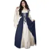 Vestido Túnica Retro Europeo y Americano Renacentista con Tirantes Nuevo Palacio Vestido Medieval Disfraz de Performance Escénica