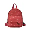 Mochila Pequena de Lona Estilo Coreano Estrela Moda, Mochila de Viagem Estilosa e Versátil, Adequada para Crianças, Bolsa Casual para Pais e Filhos