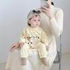 Mono de otoño para bebé de 0 a 2 años, nuevo, beige, oso, moda coreana, ropa Harbin para bebés y niñas, traje de escalada