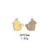 Shiba Inu Golden Retriever Corgi Cachorro Lindo Colgante DIY Aleación Esmalte Accesorios de Joyería Llavero Transfronterizo