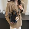 Bolso de Cubo Retro de Alta Gama Maillard para Mujer 2024 Nuevo Estilo Simple Combinable Bolso de Mano Nicho Estilo Occidental Bandolera