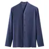 Tejido de Primavera Ropa y Pantalones de Otoño para Mamá Cationic Cardigan de Cuello Alto para Personas de Mediana Edad y Mayores Traje Cálido Ropa y Pantalones de Otoño para Mujeres Mayores