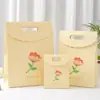 Bolsas de Presente Frescas e de Alto Padrão Estilo Ins, Bolsas Tote para Presente de Aniversário, Sacolas de Papel para Embalagem de Doces, Bolsas de Lembrança Exquisitas