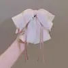 Pinza para el pelo de coleta baja con lazo de gasa para mujer 2025 Nuevo Pinza para el pelo de disco de dopamina de alta gama Pinza para el pelo Adorno para la cabeza
