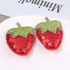 Tela de Lentejuelas Versátil Linda y Creativa Fresa Grande DIY Pasador para el Cabello Accesorio para el Cabello Broche Accesorios de Joyería Venta al por Mayor