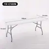 Venta Directa de Fábrica Mesa Plegable Comercial Mesa de Comedor Simple Mesa Plegable para Puestos Mesa de Puesto para Hogar al Aire Libre Camping