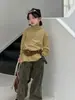 Roupa Infantil Estilo Coreano para o Inverno 2026 Solona Kids Camada Base Suéter para Meninos e Meninas Macio e Fofo Gola Alta Meia Camisa Base de Tricô