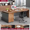 Escritorio de oficina, escritorio de jefe, escritorio individual, juego simple de escritorio y silla de oficina, estación de trabajo para empleados, escritorio de escritura, escritorio de computadora ejecutivo