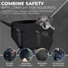 Directo de fábrica, el bolso más vendido a nivel transfronterizo para la consola central del coche de mascotas, bolso transportador de perros portátil, bolso de mano para montar en el coche para perros y gatos pequeños