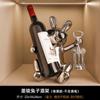 Behanmei Creative Light Luxo Cerâmica Coelho Wine Rack Vinho Armário Decorações Ornamentos Sala de Estar Aparador Decoração do Corredor